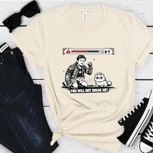 Chemise vintage Carl Dungeon Crawler, Vous ne me casserez pas en t-shirt, putain de beignet, amateur de livres de science-fiction, DCC, Princess Donut