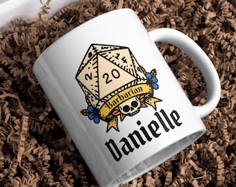 Personalized DnD Mugs - Customizable Dungeons and Dragons Class Mug - Personalized D&D Class Gifts, Dnd class Mug,dungeons and dragons gift