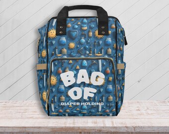 DnD Diaper Backpack, Bag of Holding Design, Nylon Baby Bag