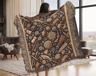 COPERTA tessuta DND, coperta Dungeons and Dragons, coperta d&d, coperta drago, regali Dnd, biancheria da letto Dnd, coperta nerd, coperta da gioco, regalo