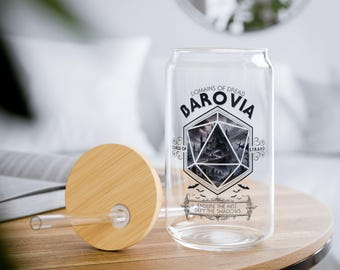 Bicchiere Barovia Sipper, 16 once, perfetto per i giocatori di D&D, regalo geek, stoviglie uniche, regalo Dungeons and Dragons, regali D&D, regali DM, Baldur's Gate