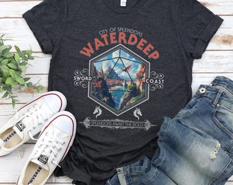 Waterdeep Adventure Awaits T-Shirt, Astarion BG3 T-Shirt, Astarion High Elf Shirt, Gift For Gamers, Astarion Bulders, Dungeons and Dragons T