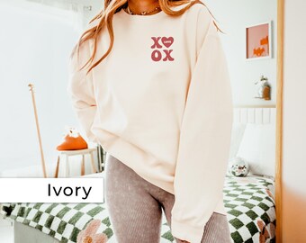XOXO Love Heart Sweatshirt, Valentine's Day Gift