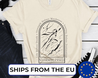 EU version Stormblessed Shirt, Stormlight Fan Shirt, Radiant Knight T-Shirt, Windrunner Tee Cosmere Shirt, Brandon Sanderson Fan Gift