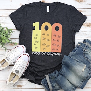 T-shirt 100 dagen school, shirt 100 dagen, viering 100e schooldag, studentenshirt, terug naar school-shirt, cadeau voor leraar, cadeau voor kind