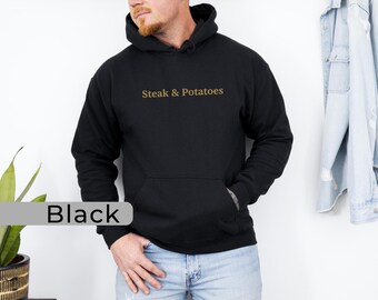Steak and Potatoes Shirt Embroidered, Steak Gift, Funny Steak Shirt Mens, Steak & Potato Lover Shirt, Steak Shirts, Steak Grilling Shirt