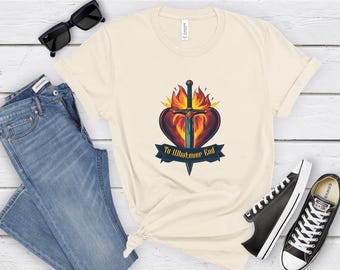 Fireheart Inspired, Aelin Galathynius, The Thirteen, TOG, Throne of Glass, Book Shirt Booktok Merch, Bookish T-shirt, Romantyzm, Książki fantasy