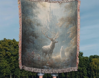 Throne of Glass Terrasen Woven Blanket Abraxos Merch Sarah J Maas, SJM Merch Booktok Merch Bookstagram TOG Gifts