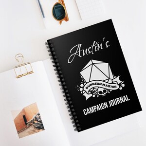 Caderno personalizado de Mestre de Dungeon, diário de personagem para Dungeons and Dragons, para jogadores de D&D e Mestres de Dungeon, presente de jogo de campanha de D&D