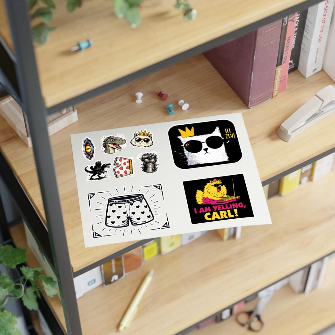 Dungeon Crawler Carl Inspired Sticker Pack, I Am Yelling Carl Cat ...