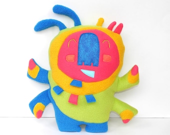 Large Art doll creature plushie stuffed animal monster