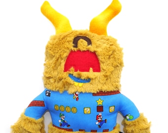 Monster Plush art doll stuffed animal creature plushie