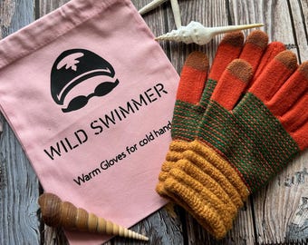 Wild Swimmer  Ladies/Girls Gift Gloves with Gift Bag
