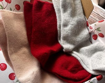 Gift Set of Boxed Angora Socks