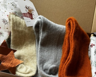 Bed Socks: Soft Washable Sleep Socks, 3 Pairs Gift Boxed