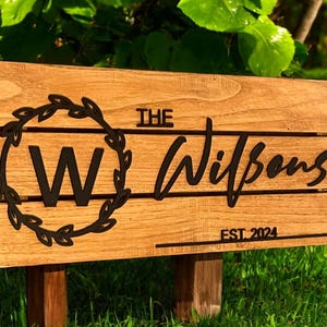 Op maat gemaakt houten bord | Gepersonaliseerde familienaambord | Achternaam palletbord | Huwelijkscadeau | Home Wanddecoratie | Jubileumcadeau