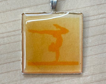 Resin Pendant. Gymnastics