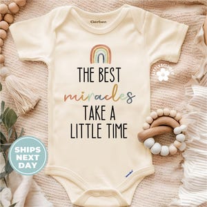 Rainbow Baby Onesie®: IVF Baby Bodysuit, New Mom Gift
