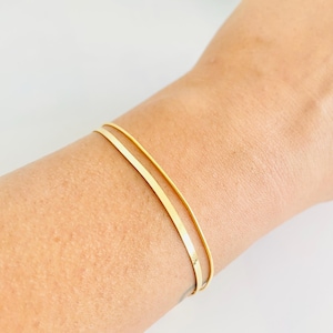 Doppelschicht Armband, Gold und Silber, Kettenarmband, 925 Silber, Armband für Frauen, Damen, 18K Vergoldet, Geschenke für sie, Geschenke
