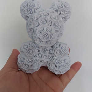 3D プリンター アイテム、3D プリント、花束、花、ブックマーク、3D プリント、クマ、バラのクマ、ロマンチックなもの、花瓶、バラ、ブックマーク、かわいい、ハート