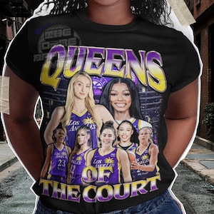 Camiseta de Los Angeles Sparks de la WNBA: Camiseta de baloncesto Queens of the Court, Playoffs de la WNBA