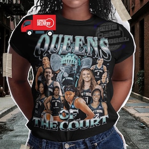 New York Liberty WNBA Shirt: Queens of the Court Basketball Tee, WNBA Playoffs, Express Delivery