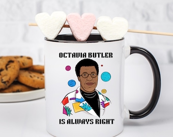 Taza de Octavia Butler: regalo de ciencia ficción para amantes de la lectura