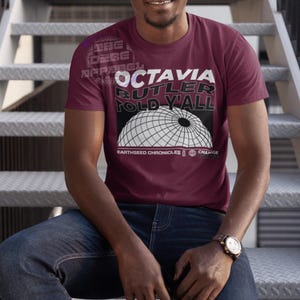 a streetwear inspired graphic tee shirt that reads Octavia Butler Told Y'all