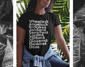 Chemise noire d'écrivains, chemise noire de la culture, magie noire de fille, cadeau d'amateur de livre, t-shirt unisexe, mois de l'histoire des noirs, t-shirt littéraire