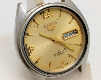 Seiko 5 Automatic 6309-8840 Vintage Men's Watch For Parts NSR125LKM1