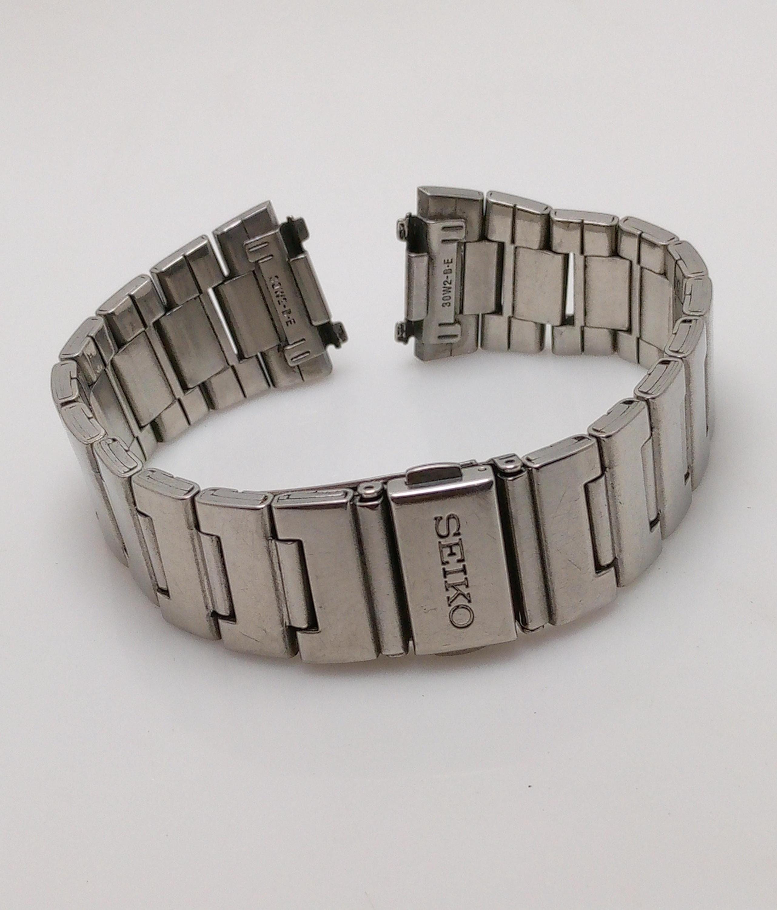 18 Mm Seiko 30W2-B.E Stainless Steel Vintage Men's Watch Bracelet