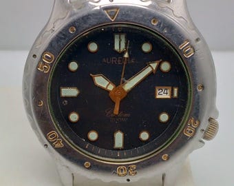 Aureole Custom 200m Quartz SW-536M Vintage Men's Watch For Parts NSR69GPO1