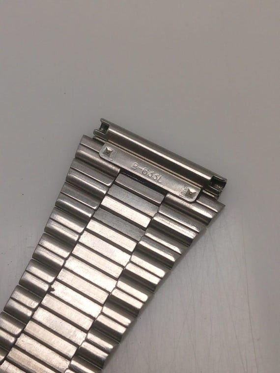 22 Mm Casio B-633L Stainless Steel Vintage Men's Watch Bracelet