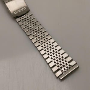 18 Mm Casio Stainless Steel Vintage Men's Watch Bracelet