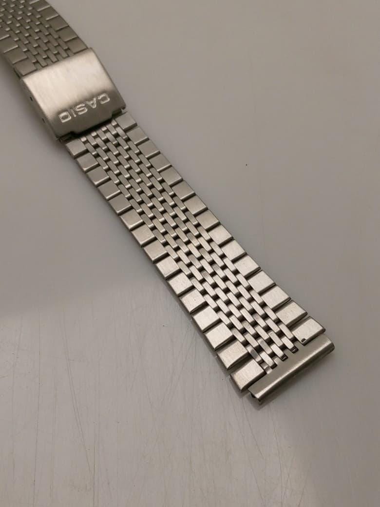 18 Mm Casio Stainless Steel Vintage Men's Watch Bracelet