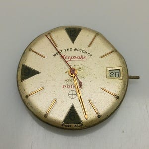 West End Watch Cal.676.4 Manual Winding Vintage Watch Movement For Parts NSR35LKM1