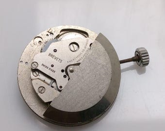 Brevets Automatic Cal. 158 31/7 Vintage Non-Working Watch Movement For Parts NSR93RLM1