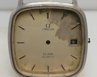 Omega De Ville 1332 Quartz 192.0049 Vintage Men’s Watch Case For Parts NSR27LKM5
