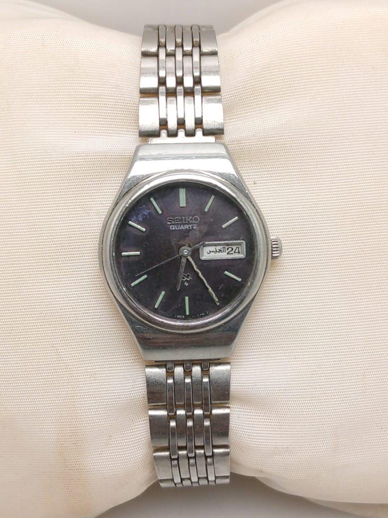 Seiko Quartz SQ 7903-0020 Day/date Vintage Women's Watch