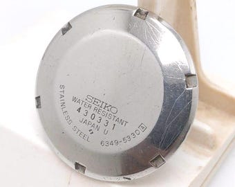 32 mm Seiko 5 Automatic 6349-5330 Vintage Watch Back Cover For Parts NSR96LKM2