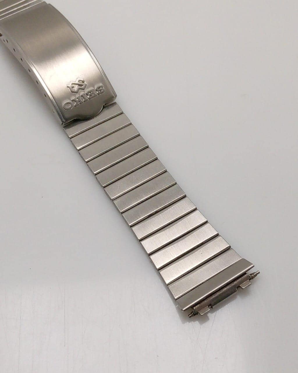 16 Mm Seiko SQ 2672 Stainless Steel Vintage Men's Watch Bracelet