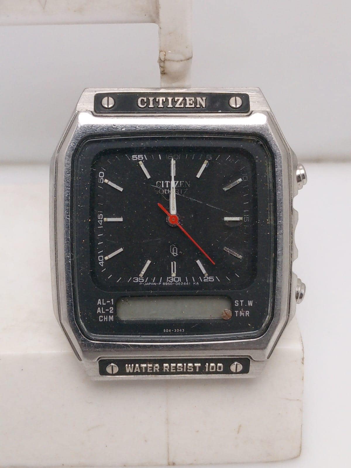 Citizen Quartz Ana-digi 8950-084608 Y Vintage Watch for Parts