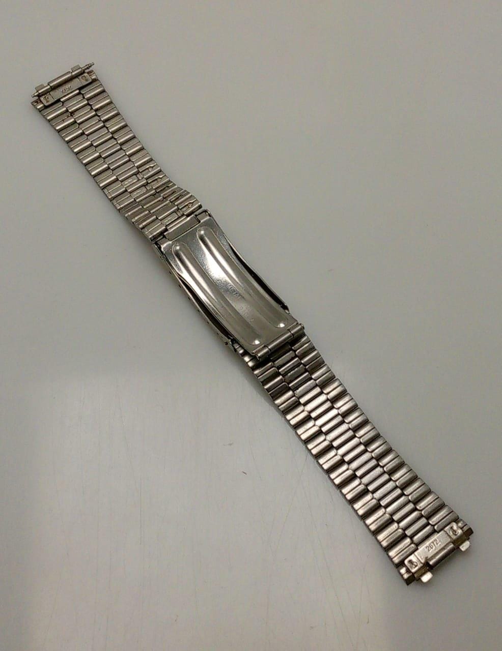 16 Mm Seiko SQ 2672 Stainless Steel Vintage Men's Watch Bracelet