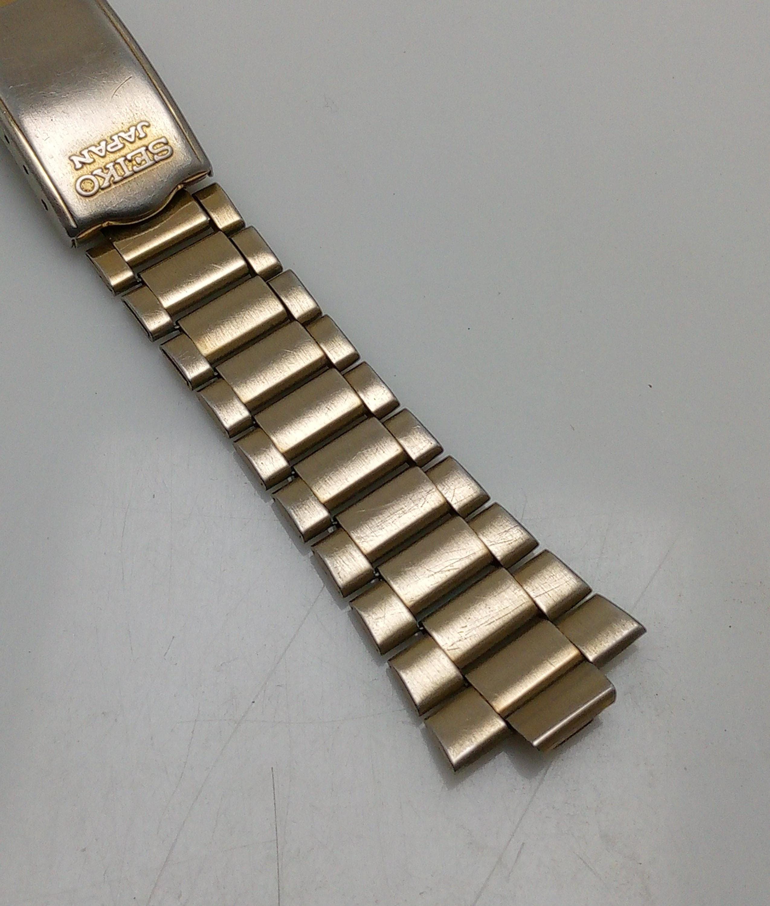 10 Mm Seiko Z1525.E Stainless Steel Vintage Men's Watch Bracelet
