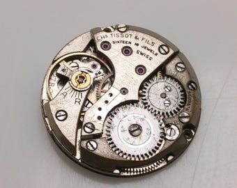 Tissot Cal.27B-21 Manual Winding Vintage Not Working Watch Movement For Parts NSR66GLK2