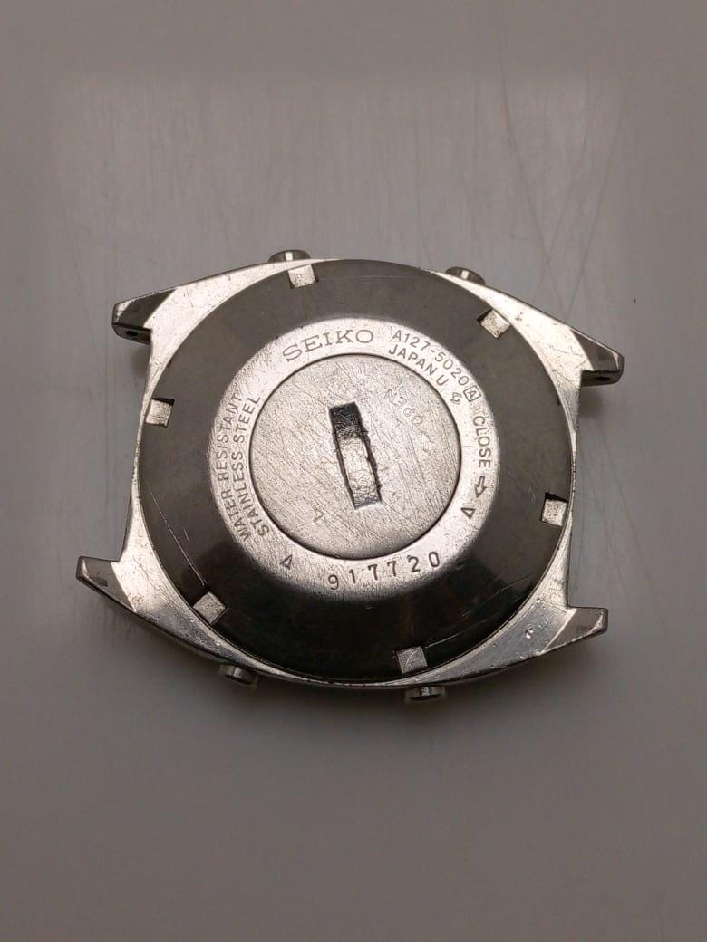 Seiko Quartz A127-5020 Chronograph Digital Vintage Men's Watch for
