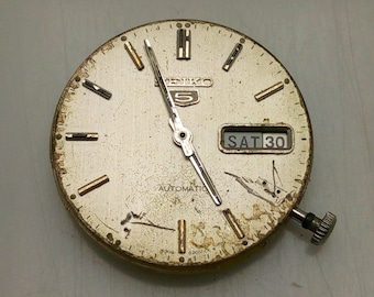 Mechanizm zegarka Seiko 5 Automatic 6309A Vintage na części NSR195LLM1