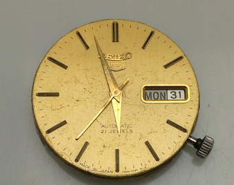 Seiko 5 Automatic 6309A Vintage Watch Movement For Parts NSR23LKM1