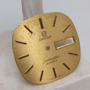 27 mm Omega Seamaster Quartz 1345 Day/Date Vintage Watch Dial For Parts NSR26GKH4