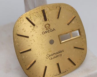 27 mm Omega Seamaster Quartz 1345 Day/Date Vintage Watch Dial For Parts NSR26GKH4